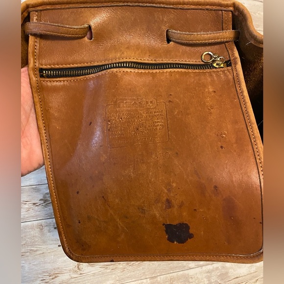 Vintage Coach Bucket Purse Brown Leather 80’s - Picture 11 of 14